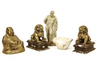 Lot 466 - A modern gilt figure of Buddha