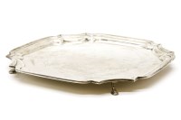 Lot 242 - A silver salver