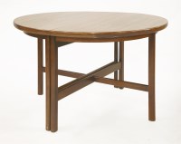 Lot 256 - A rosewood dining table