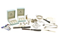 Lot 209 - Two sets of six Ercuis place name holders