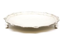 Lot 257 - A silver salver