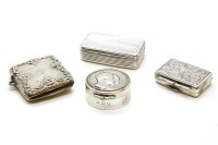 Lot 202 - A George IV silver snuff box