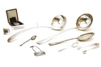 Lot 199 - A silver ladle