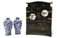 Lot 282 - A small Oriental table cabinet