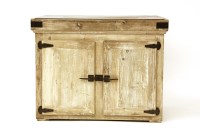 Lot 579 - A granite topped pine cupboard