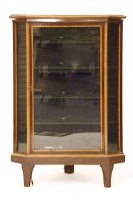 Lot 641 - An inlaid mahogany and satin walnut low corner cupboard
