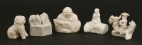 Lot 1126 - A collection of Chinese blanc de Chine water droppers