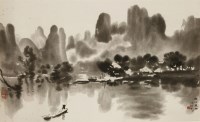 Lot 1447 - A Chinese hanging scroll