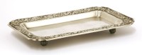 Lot 1254 - A silver tray