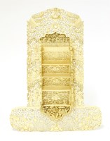 Lot 1272 - A Chinese Canton ivory letter rack