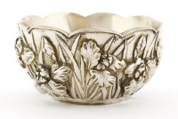 Lot 1396 - A Japanese silver bowl