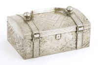 Lot 1009 - A Thai silver casket