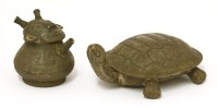 Lot 1261 - A Chinese silver box and cover