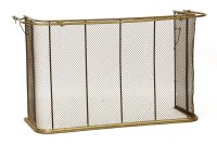 Lot 526 - A Victorian brass and iron nursery fender