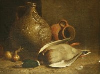 Lot 53 - William Hughes (1842-1901)
STILL LIFE OF A MALLARD