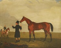 Lot 21 - Lambert Marshall (1810-1870)
COLONEL J PEEL'S 'ARCHIBALD' WITH TRAINER AND JOCKEY