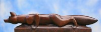 Lot 37 - Donald Potter (1902-2004)
STALKING FOX
Bronze
105cm wide
15cm deep
24cm high 

*Artist's Resale Right may apply to this lot.