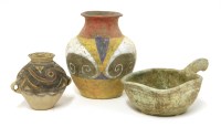 Lot 1028 - A Chinese lead-glazed earthenware