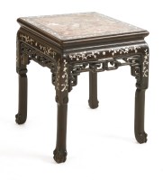 Lot 1340 - A Chinese wood vase stand
