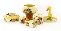 Lot 145 - A Clarice Cliff 'Crocus' vase