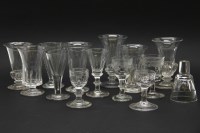 Lot 568 - A collection of 19th century glasses
