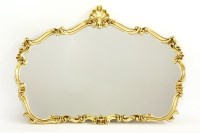 Lot 1156 - A modern gilt wall mirror