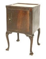 Lot 969 - A George lll mahogany pot cupboard