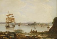 Lot 778 - Attributed to William Williams of Plymouth (1808-1895)
TESTING THE GUNS
Oil on canvas
40.5 x 56cm