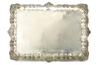 Lot 426 - An Egyptian silver rectangular tray
