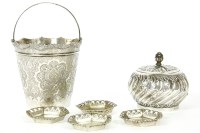 Lot 388 - A Middle Eastern white metal sucrier