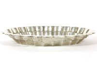 Lot 387 - A French silver oval form bread basket