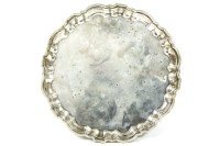 Lot 418 - An Egyptian silver circular tray