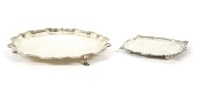 Lot 392 - Two silver salvers