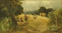 Lot 802 - Sidney Pike (1853-1923) 
HAYMAKERS
Signed l.l.
