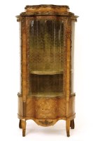 Lot 1012 - A French walnut vitrine