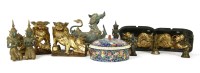 Lot 572 - A set of four Chinese wood carvings