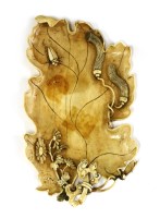 Lot 1275 - A Chinese ivory brush lick