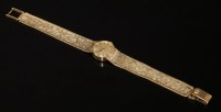 Lot 339 - A ladies' 9ct gold Omega mechanical bracelet watch