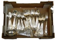 Lot 491 - Two boxes of silver plate cutlery
