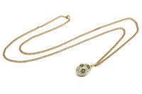 Lot 213 - A paste stone egg shaped pendant