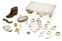 Lot 315 - A mid 20th century silver and cedar lined cigarette box by Mappin & Webb