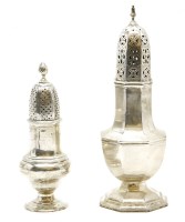 Lot 390 - A silver sugar sifter