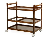 Lot 336 - A Danish rosewood drinks trolley