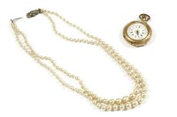 Lot 258 - A Swiss gold open faced pocket watch