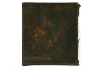 Lot 864 - Manner of David Teniers the Younger
A TAVERN INTERIOR WITH CARD PLAYERS
Oil on canvas
31 x 28cm