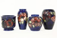 Lot 697 - Moorcroft anemone pattern items