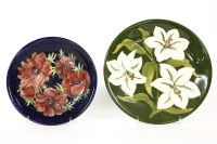 Lot 748 - A Moorcroft Bermuda lily dish