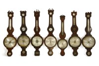Lot 741 - A George III mahogany banjo barometer by J Apple