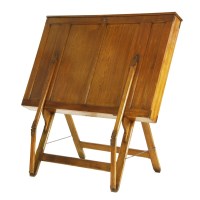 Lot 1028 - A Victorian oak folio stand