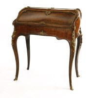Lot 1121 - A kingwood and walnut secretaire